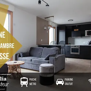 Appartement Chic&elégant-métro 7 Leo-lagrange+parking, Villejuif